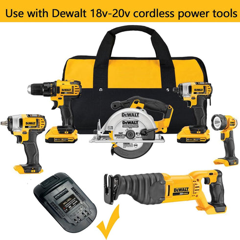 MIL18DL Battery Converter for Milwaukee for Dewalt Battery Adapter, for Milwaukee M18 18v Lithium Battery Convert to Dewalt 18v-20v Lithium Batter...