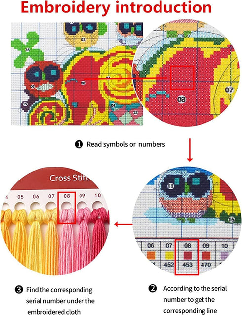 Generic Cliff Wolf 11ct Counted Cross Stitch Kits Color Printed Stamped Cross-Stitch Supplies Needlework Printed Embroidery Kits DIY Kits Needlepo...