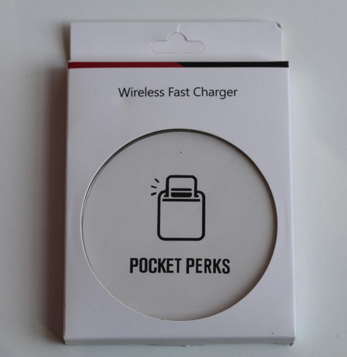 Ultra Slim Size (6mm) White Wireless Fast Charger. (Qi-Certified 10W for iPhone and Android)...