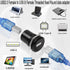 QIANRENON USB2.0 to USB B Threaded Fixed Printer Adapter USB2.0 Female to USB Type B Female Panel Mount Round Connector for PC Printer Scanner Lap...