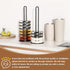 Tumbler Lid Organizer 2 Pack(0.79" Width): Holding Up to 11 lids - Metal Holder with 10 Inches of Vertical Space for Kitchen Cabinet Countertop St...