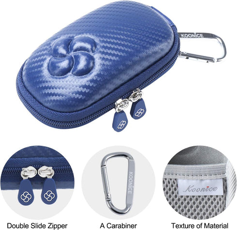 Hard Case Compatible for Apple Magic Mouse (1 2 & 3 Gen) Including Carabiner (Navy Blue)...