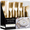 75 Pieces Heavy Duty (Gold) Plastic Silverware Set, Disposable Cutlery Set, Great for Parties, Weddings, and Catering, Flatware Utensils Included:...