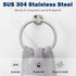 NearMoon Bath Towel Ring, Bathroom Hardware Accessories-Thicken Stainless Steel Hand Towel Holder for Bathroom, Modern Round Towel Hanger Wall Mou...