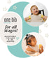 Silicone Baby Bib, French Navy | BPA FREE | Soft Adjustable Bib for Ages 6-36 Months...