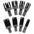 8pcs Wood Plug Cutter Bits, Dowel Bits Set Cork Cutting Tool, Straight & Tapered Bit Set Metric Plug Cutter, Tenon Drill Bit for Woodworking (4 Si...