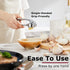 Kitessensu High Effective Premium Garlic Press Set, With Silicone Garlic Peeler & Brush, Heavy Duty Garlic Mincer, Easy to Squeeze and Clean, Rust...