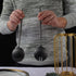 Salad Servers,Spoon and Fork Set 11.41 inch,18/10 Stainless Steel Salad Serving Titanium Plating (Black)...