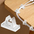 Clear Cable Management Clips, 50Pcs Adhesive Cord Holder Wire Hanger Electric Cord Organizers for Nightstand Office Desk Home Wall Car Wiring - Tr...