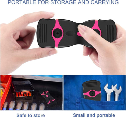 DEKEones Razor Blade Scraper, Double Edged Razorblade Scraping Tool with 10 Pcs Razor Blades, Paint Scraper for Glass, Decals, Tint, Stickers, Lab...