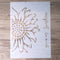 DIY Decorative Sunflower Stencil Template for Painting on Walls Furniture Crafts (A4 Size)...