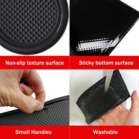 Auovo Anti-dust Door Mats for 2018 2019 2020 2021 2022 2023 Subaru Crosstrek and 2018-2023 Impreza Gate Door Liners Inserts Cup Console Mats Inter...