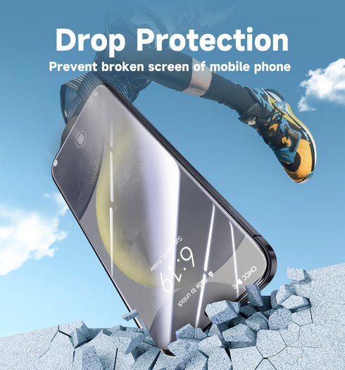 MAGIC JOHN 2 Pack for Samsung Galaxy S24 Tempered Glass Screen Protector, Auto Dust-Elimination Installation, Bubble Free, HD Clear, Easy Installa...