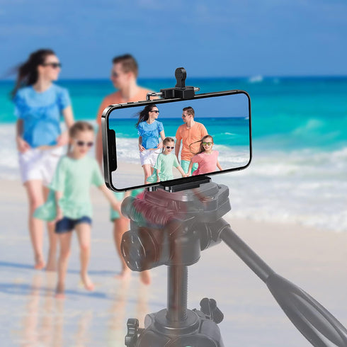 Tripod Phone Mount Holder - Adjustable Phone Holder Clip for Tripod iPhone Mount Adapter Cell Phone Clamp, Fits iPhone 15 14 13 12 Pro Max Galaxy ...
