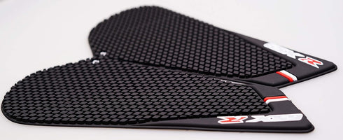 Motorcycle Tank Side Traction Pad, Anti Slip sticker ,Gas Tank Pad, Traction Side, Fuel Knee Grip Decal for GSXR 600 750 2011-2015 (black) with Ra...