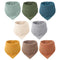 Konssy 8-Pack Muslin Baby Bibs, Absorbent Bandana Drool, 100% Cotton Unisex Baby Bibs for Teething and Drooling...