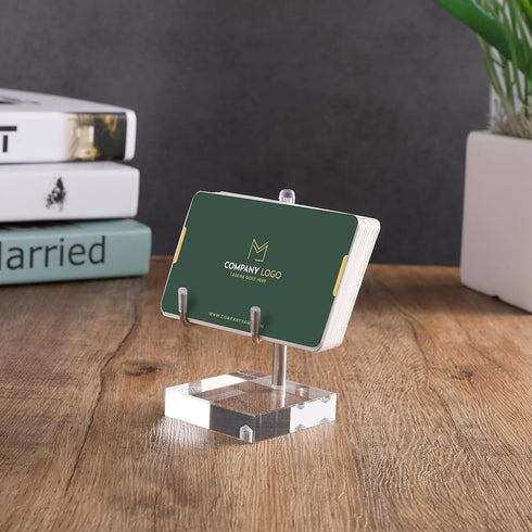 Sibba Plate Stands for Display Adjustable Metal Arms Photo Stand Easel Acrylic Base Small Holder Case Plate Clear Base Home Décor Accents for Pict...