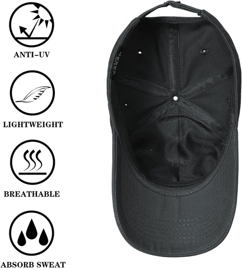 IIN American Flag Baseball Cap for Men Women Low Profile USA Army Tactical Operator Military Plain Dad Hat...