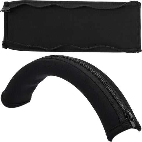ATH M50X Headband Cover Replacement Headband Protector Compatible with Audio Technica M30 M40 M50 M50X M50S M40X M20X M30X Headphones (Black + No ...