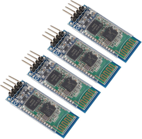 4pcs HC-06 RS232 4 Pin Wireless Bluetooth Serial RF Transceiver Module Bi-Directional Serial Channel Slave Mode for Arduino......