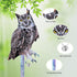 Owls to Keep Birds Away, 2Pcs Hanging Owl with Reflective Tape for Garden Patio, Cardboard Hanging Owl Bird Scare Reflective Hanging Decoration to...