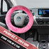 Fluffy Car Steering Wheel Cover,Steering Wheel Cover for Women Soft Plush Steering Wheel Cover Fashion Car Interior Decor Accessories Suitable for...