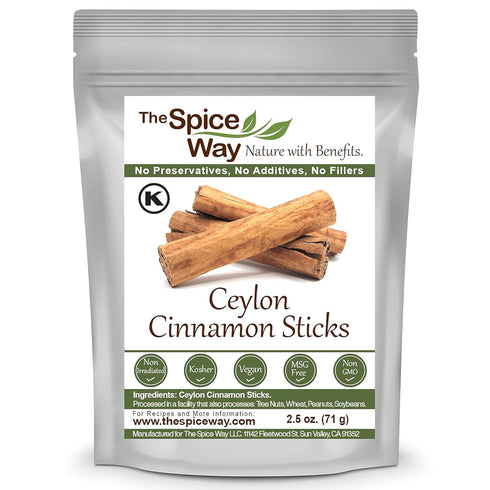 The Spice Way True Cinnamon Sticks - Ceylon Cinnamon stick 2.5 oz...