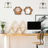 Decorative Cork Bulletin Board for Walls Memo Bulletin Pin Board Dog Paw Shape Bulletin Cork Board for Office Home Kitchen (2 Pieces)...