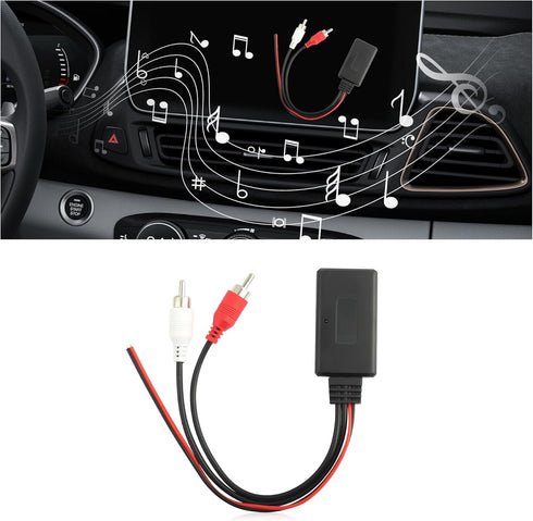 Wireless Bluetooth Receiver for Car with RCA Audio Cable,AUX Bluetooth Car Adapter Keeps Audio Playback Stable,Reliable Bluetooth Transmitter for ...
