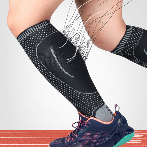 Compression Socks Calf Foot Sleeves for Ankle Heel Plantar Fasciitis Support Increase Blood Circulation Relieve Arch Pain Shin Splints Reduce Swel...
