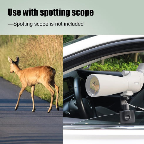 SVBONY SV126 Car Window Mount Adjustable Vehicle Clamp Mount Compact for Spotting Scope Monocular Binocular Telescope SLR Camera with Mounting Thr...