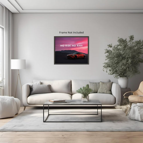 Posterizer 1 pcs-No Risk No Rari-Motivational & Inspirational Art-Gift for Entrepreneurs-Decor for Home & Office- unframed wall art...