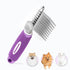 Dematting Undercoat Rake Comb for Dogs & Cats with Long 2.5-In Stainless Steel Safety Blades for Removing Knots, Mats & Tangles - Pet Grooming Des...