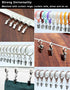 Coideal Small Curtain Clips for Hanging, 25 Pack Stainless Steel Fabric Hooks Trailer Awning Light Clips for RV Canopy Accessory, Camper Umbrella ...