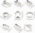 Mini Construction Tools Cookie Cutters Set of 9 pcs, Stainless Steel Mini Hardware Tools Series Shaped Fondant Baking Molds For Father's Day...