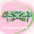 Elegant little tail Dog Collar with Bow - Pink with Green Plaid Boy or Girl Dog Collar Cute Bowtie Pet Collar Adjustable Dog Collar for X-Small Pu...