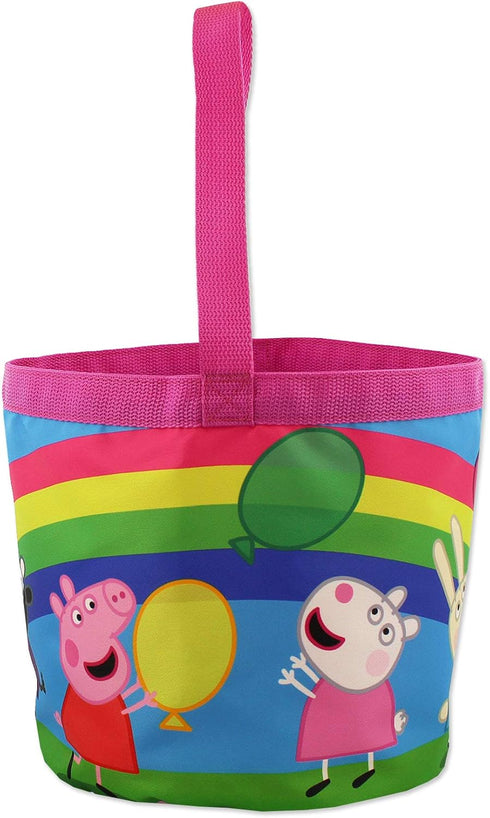 Astley Baker Davies Peppa Pig Girls Collapsible Nylon Bucket Gift Tote Bag...