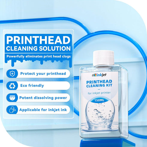 Printhead Cleaning Kit, 150ml Best Printer Cleaning Kit for Epson Printer Nozzle Cleaning, Print Head Cleaning Kit for HP Printer Head, Printer Cl...