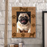 KATE POSH - Best Pug Ever Engraved Natural Wood Picture Frame, Dog Lover, Pug Life, Paws Gifts for Birthdays, Memorial, New Puppy (5x7-Vertical)...