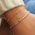 Gold Bracelets for Women, 14K Gold Plated Dainty Bracelet Set Stackable Paperclip Box Bead Chain Bracelet Adjustable Simple Gold Bracelet Trendy G...