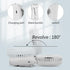 I-SHUANF Waist Clip Fan, Bttery-Powered Portable Necklace Fan, Foldable Handheld Fan, Three Fan Speeds, Suitable for Maintenance, Hiking, Climbing...