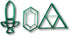 Legendary Sward and Stones Cookie Cutters (Set of 3)...