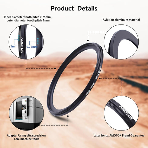 86mm Lens to 72mm Camera Lens Adapter,86mm-72mm Filter Step-down ring,Compatible All 72mm Filter Accessory.Made from CNC Machined...