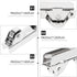 Angoily 10PCS Showcase Window Roller, Mini Sliding Door Rollers Replacement Sliding Door Wheels, 7.0mm Stainless Steel Sliding Cabinet Door Hardwa...