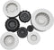 Set of 4Pcs 3D Round Tire Fondant Silicone Mold for Cake Decorating Sugarcraft Chocolate Jello Making Mold Clay Tool...