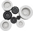 Set of 4Pcs 3D Round Tire Fondant Silicone Mold for Cake Decorating Sugarcraft Chocolate Jello Making Mold Clay Tool...