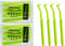 32 Count Interdental Brush Cleaners Dental Brushes Toothpick Tooth Flossing Head Oral Dental Hygiene Brush Interdental Angle Brushes with Portable...