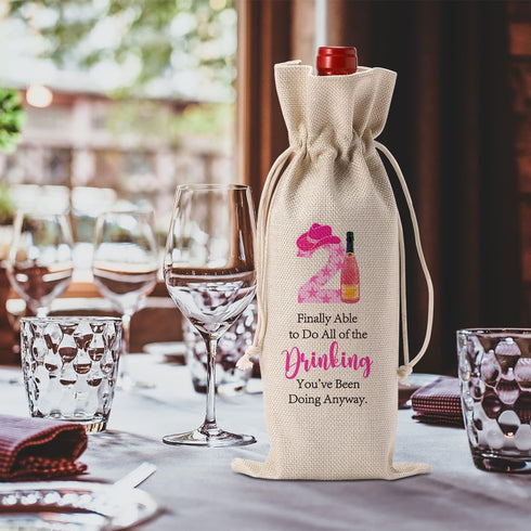 Happy 21st Birthday Party Decorations for Her Him, Cool 21st Birthday Gifts for Her Him Wine Bag, Unique 21 Year Old Birthday Gifts for Her Women,...