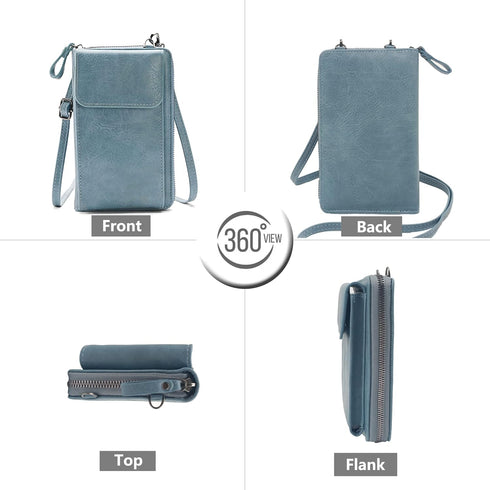 PORT&LOTUS Crossbody Bags for Women Cell Phone Purse Wallet Ladies Small Women's Handbags PU Leather Shoulder Card Holder...