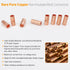 2 Gauge Non-Insulated Butt Connectors 8 PCS 2 Gauge Butt Splice Connectors 2 AWG Butt Splice Uninsulated Crimp Wire Connectors 38mm² Bare Pure Cop...